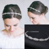 Luxurious crystal tiara - headband - flower leaf patternHair