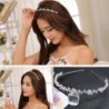 CabelloLujosa tiara - diadema de cristal - flores / hojas