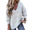 Hoodies & JerséisSuéter suelto clásico - crochet - corazones huecos