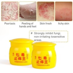 PielCrema médica - ungüento de hierbas - psoriasis / eczema / prurito / dermatitis / alivio del dolor