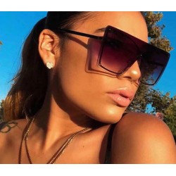 Gafas de solGafas de sol de gran tamaño modernas - cuadradas - sin montura - UV400