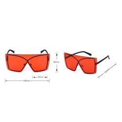 Gafas de solGafas de sol de gran tamaño modernas - cuadradas - sin montura - UV400