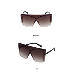Gafas de solGafas de sol de gran tamaño modernas - cuadradas - sin montura - UV400
