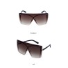 Fashionable oversized sunglasses - square - rimless - UV400Sunglasses