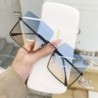 Gafas de solGafas de sol cuadradas de gran tamaño de moda - retro grandes semi-sin montura