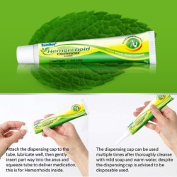 PielCrema herbal de menta - pomada para hemorroides - alivio del dolor - uso externo