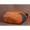 MochilasMochila retro mujer - estampado floral - piel genuina - gran capacidad