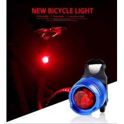 LucesLámpara de bicicleta LED - luz de advertencia de seguridad - resistente al agua