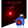 LucesLámpara de bicicleta LED - luz de advertencia de seguridad - resistente al agua