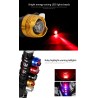LucesLámpara de bicicleta LED - luz de advertencia de seguridad - resistente al agua