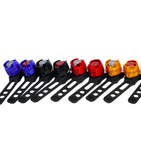 LucesLámpara de bicicleta LED - luz de advertencia de seguridad - resistente al agua
