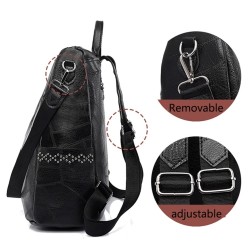 MochilasBandolera vintage multifunción - mochila de piel - impermeable
