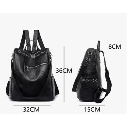 MochilasBandolera vintage multifunción - mochila de piel - impermeable
