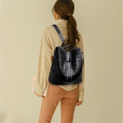 MochilasElegante mochila de cuero - bandolera multifunción