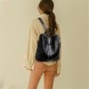MochilasElegante mochila de cuero - bandolera multifunción