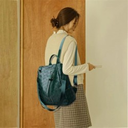 MochilasElegante mochila de cuero - bandolera multifunción