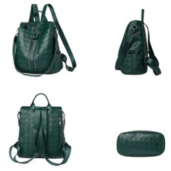 MochilasElegante mochila de cuero - bandolera multifunción