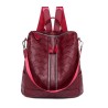 MochilasElegante mochila de cuero - bandolera multifunción
