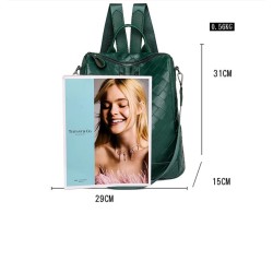 MochilasElegante mochila de cuero - bandolera multifunción