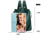 MochilasElegante mochila de cuero - bandolera multifunción