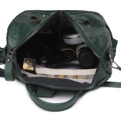 MochilasElegante mochila de cuero - bandolera multifunción
