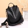 MochilasMochila vintage de moda - bolso de hombro multifunción de cuero - patrón de piel de serpiente