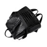 MochilasMochila vintage de moda - bolso de hombro multifunción de cuero - patrón de piel de serpiente