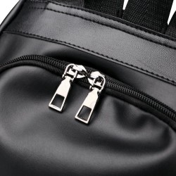 MochilasMochila vintage de moda - bolso de hombro multifunción de cuero - patrón de piel de serpiente