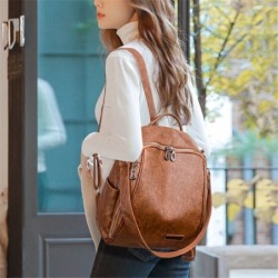 MochilasMochila multifuncional - bolso de hombro de cuero de moda