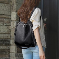 Multifunctional backpack - fashionable shoulder leather bagBackpacks