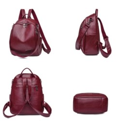 MochilasMochila multifuncional - bolso de hombro de cuero de moda