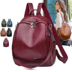 Multifunctional backpack - fashionable shoulder leather bagBackpacks