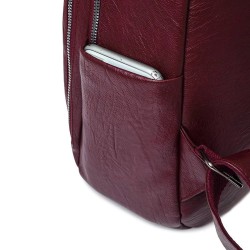 Multifunctional backpack - fashionable shoulder leather bagBackpacks