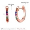 Elegant small hoop earrings - with cubic zirconia - 925 sterling silverEarrings