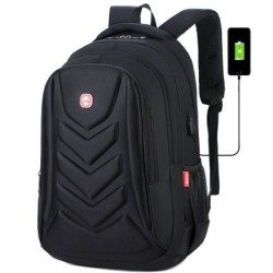 Fashionable backpack - 15.6 inch laptop bag - USB charging portBackpacks