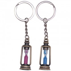 Metal lamp - hourglass - keychainKeyrings