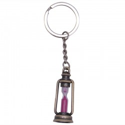 Metal lamp - hourglass - keychainKeyrings