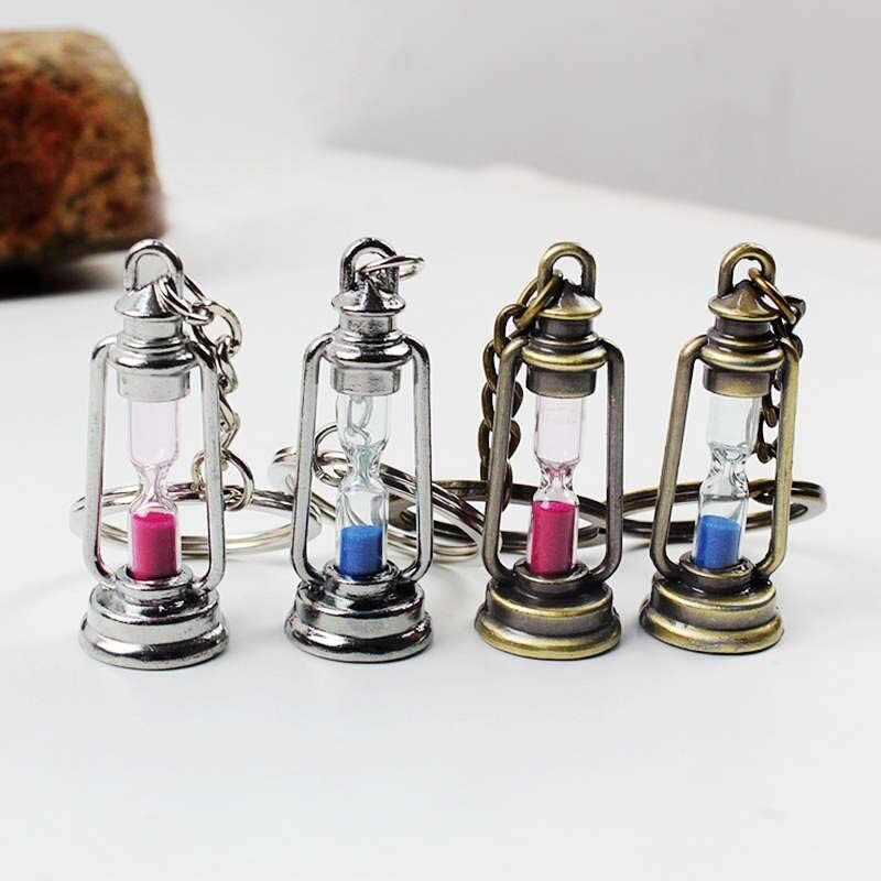 Metal lamp - hourglass - keychainKeyrings