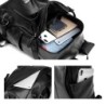 MochilasMochila de cuero de moda - bolsa para computadora portátil de 15,6 pulgadas - orificio para auriculares - resistente ...