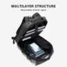 MochilasMochila de moda - Maletín para portátil de 15,6 pulgadas - Cierre antirrobo - Puerto de carga USB - Resistente al agua