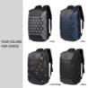 MochilasMochila de moda - Maletín para portátil de 15,6 pulgadas - Cierre antirrobo - Puerto de carga USB - Resistente al agua