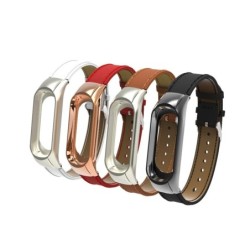 Leather wrist strap - for Xiaomi Mi Band watch - 3-4-5-6Smart Wear