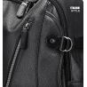 MochilasMochila de cuero de moda - bolsa para computadora portátil de 15,6 pulgadas - orificio para auriculares - resistente ...
