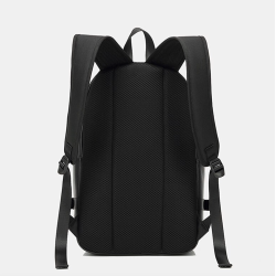MochilasMochila de cuero de moda - bolsa para computadora portátil de 15,6 pulgadas - orificio para auriculares - resistente ...