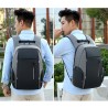 MochilasMochila de moda - Maletín para portátil de 15,6 pulgadas - Puerto de carga USB - Resistente al agua