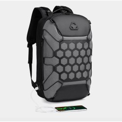 MochilasMochila de moda - Maletín para portátil de 15,6 pulgadas - Cierre antirrobo - Puerto de carga USB - Resistente al agua