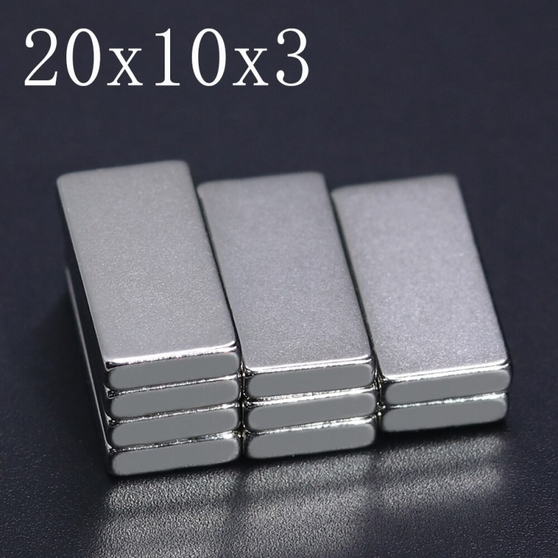 N35 - neodymium magnet - strong block - 20mm * 10mm * 3mm - 5 - 100 piecesN35