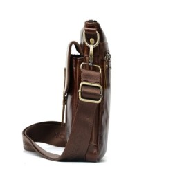 BolsosBolso de hombro de moda - cuero genuino - solapa / broches