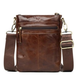 BolsosBolso de hombro de moda - cuero genuino - solapa / broches