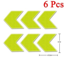 PegatinasFlecha reflectante - pegatina autoadhesiva - seguridad - advertencia - para coches / motos / bicicletas / ropa